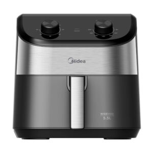Fritadeira Air Fryer Midea Widemax Preto E Inox 5,5L 220V FWM55P2