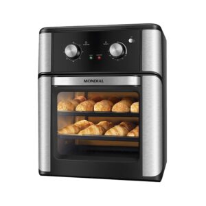 Fritadeira Air Fryer Mondial 12 Litros, 2000W, Preto Inox