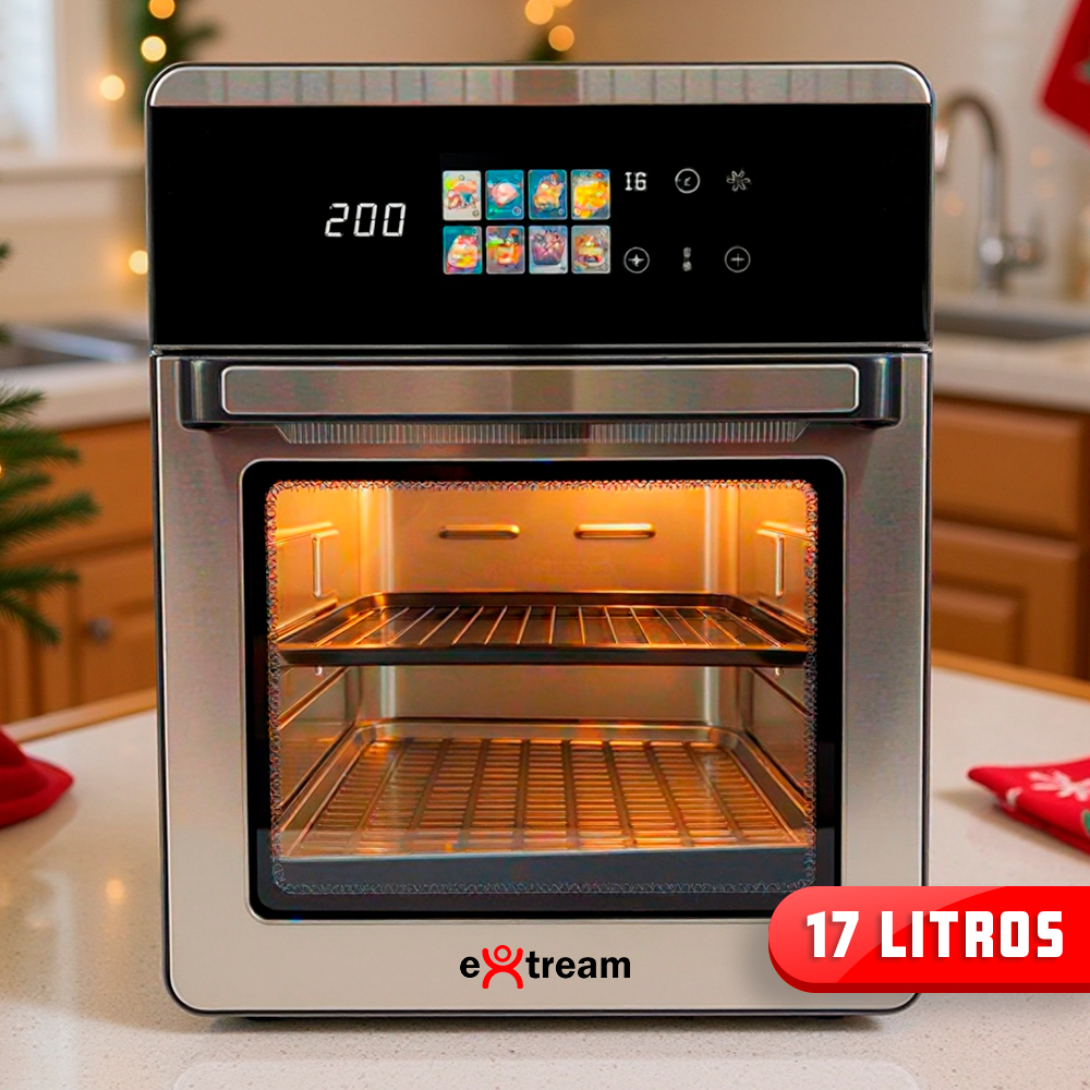 Fritadeira Air Fryer Oven Forno Elétrico Digital Extream 17L 10L
