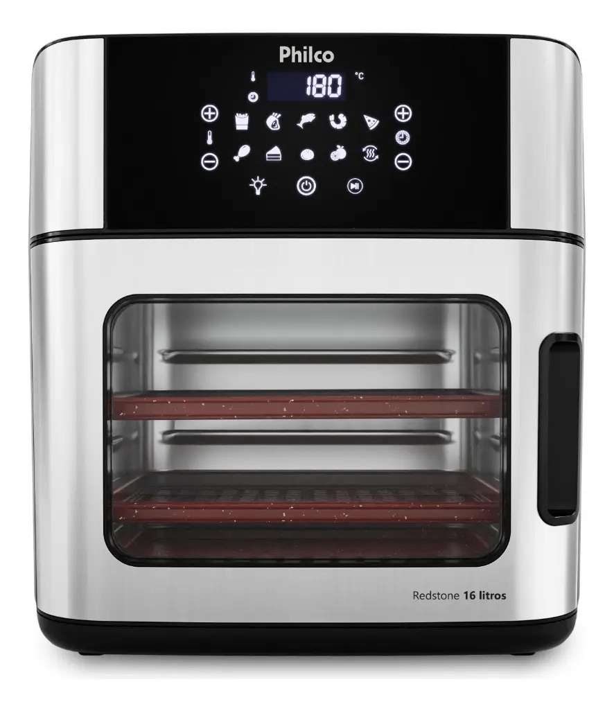 Fritadeira Air Fryer Philco PAF16A 4 Em 1 Painel Digital 16l