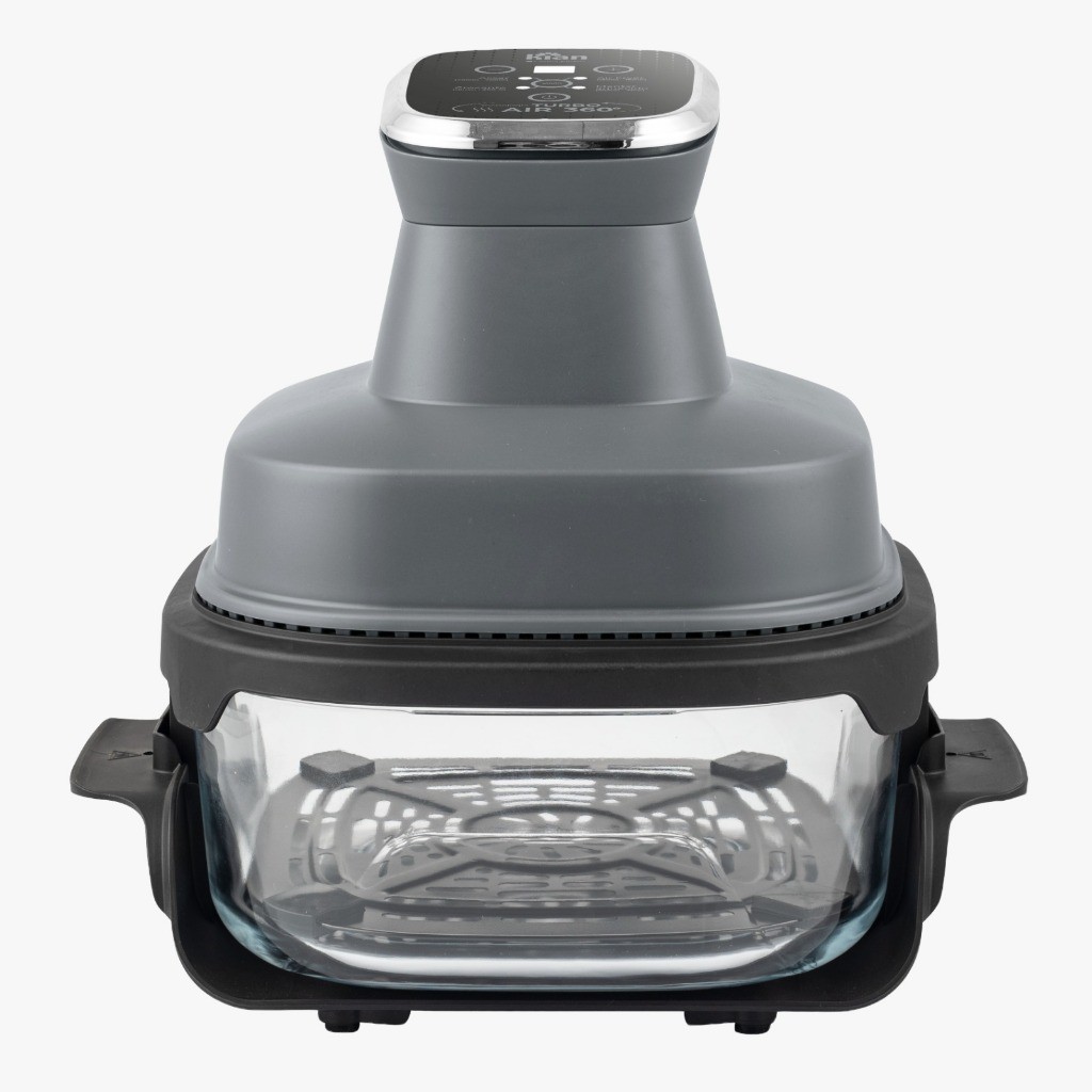 Fritadeira Elétrica 4L com Cesto de Vidro 1500W Air Fryer Travessa de — Cozinha e Utensílios