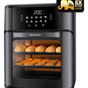 Fritadeira Elétrica AFON-12L-BG Forno Oven 12 Litros Preto Mondial