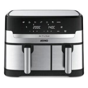 Fritadeira Elétrica Air Fryer Arno Dual 1800W 5,2 3,1L 127V Inox Afd2 — Eletroportáteis