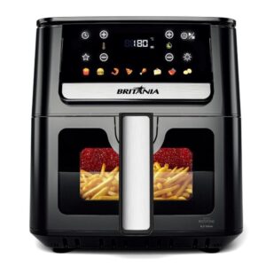 Fritadeira Elétrica Air Fryer Britânia BAF65A 6,5L 8 Funções 1700W