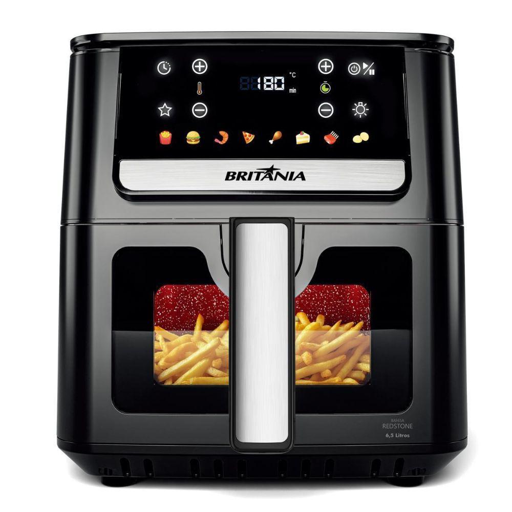 Fritadeira Elétrica Air Fryer Britânia BAF65A 6,5L 8 Funções 1700W — Cozinha e Utensílios