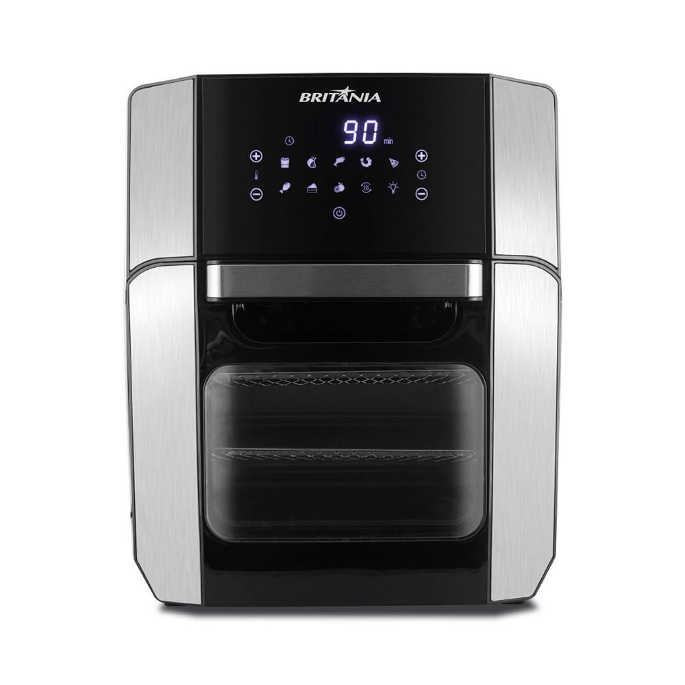 Fritadeira Elétrica Air Fryer Britânia Oven 12L Preta 220V — Cozinha e Utensílios
