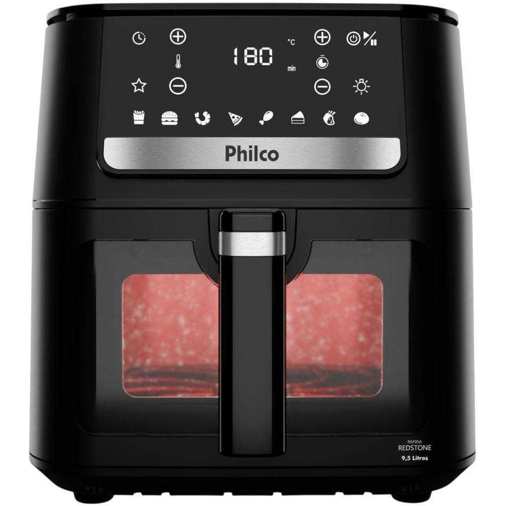 Fritadeira Elétrica Air Fryer Philco PAF95A Redstone 9,5L 1800W — Cozinha e Utensílios
