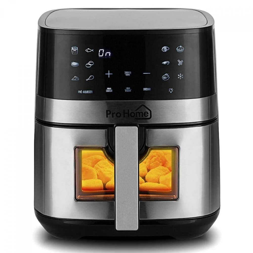Fritadeira Elétrica Air Fryer Pro Home Classic Pro, 100% Digital, Com — Cozinha e Utensílios