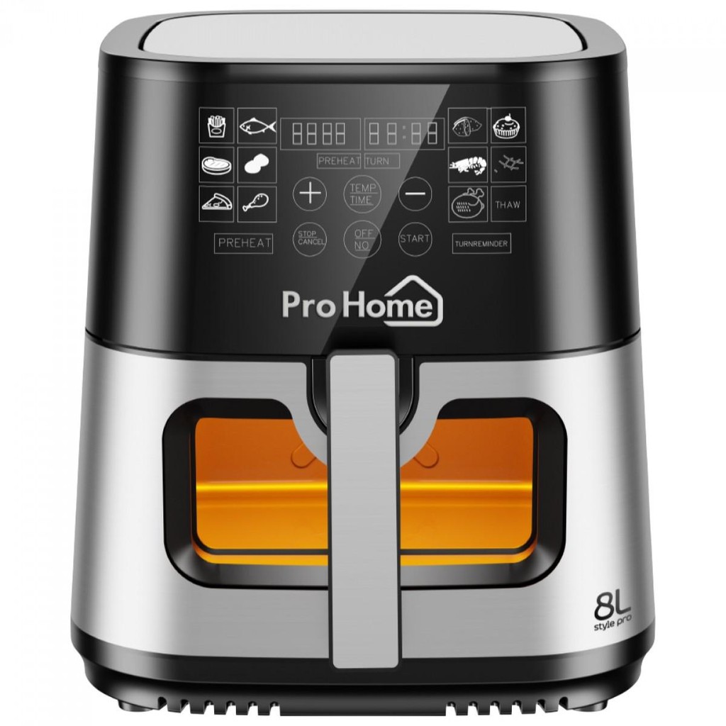 Fritadeira Elétrica Air Fryer Pro Home Style Pro, 100% Digital, 8L — Cozinha e Utensílios