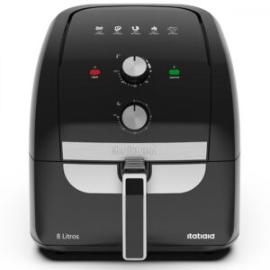 Fritadeira Elétrica Air Fryer Sem Óleo 8L Itatiaia Preto 1900W 127V