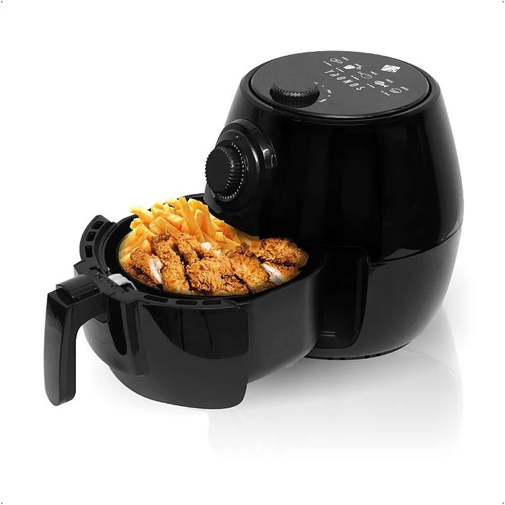 Fritadeira Eletrica Air Fryer Sem Óleo Tronos 3 Litros Com Timer 220V