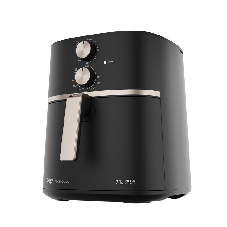 Fritadeira Elétrica Air Fryer Wap Mega Family Wap 7,1 Litro Preta — Cozinha e Utensílios