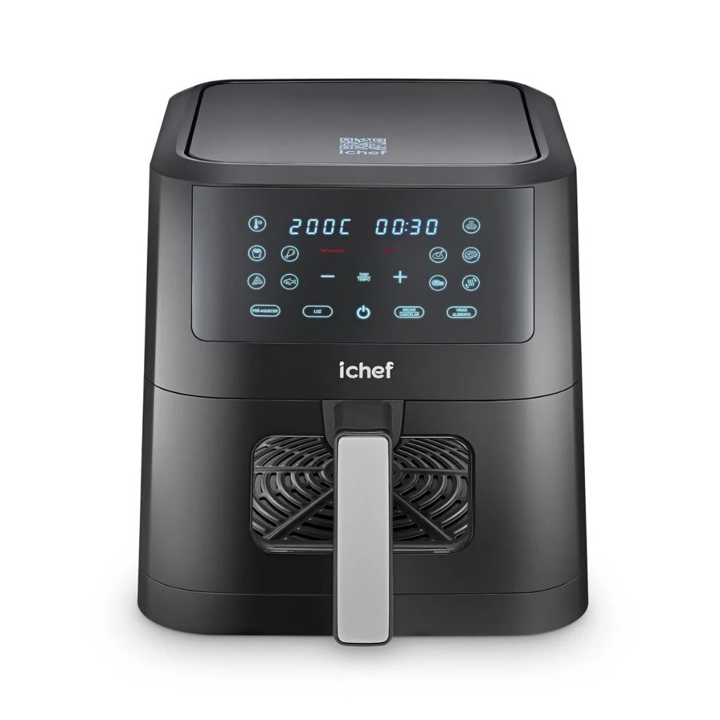 Fritadeira Elétrica Airfryer Ichef Polishop Smart Vision 6L — Eletroportáteis