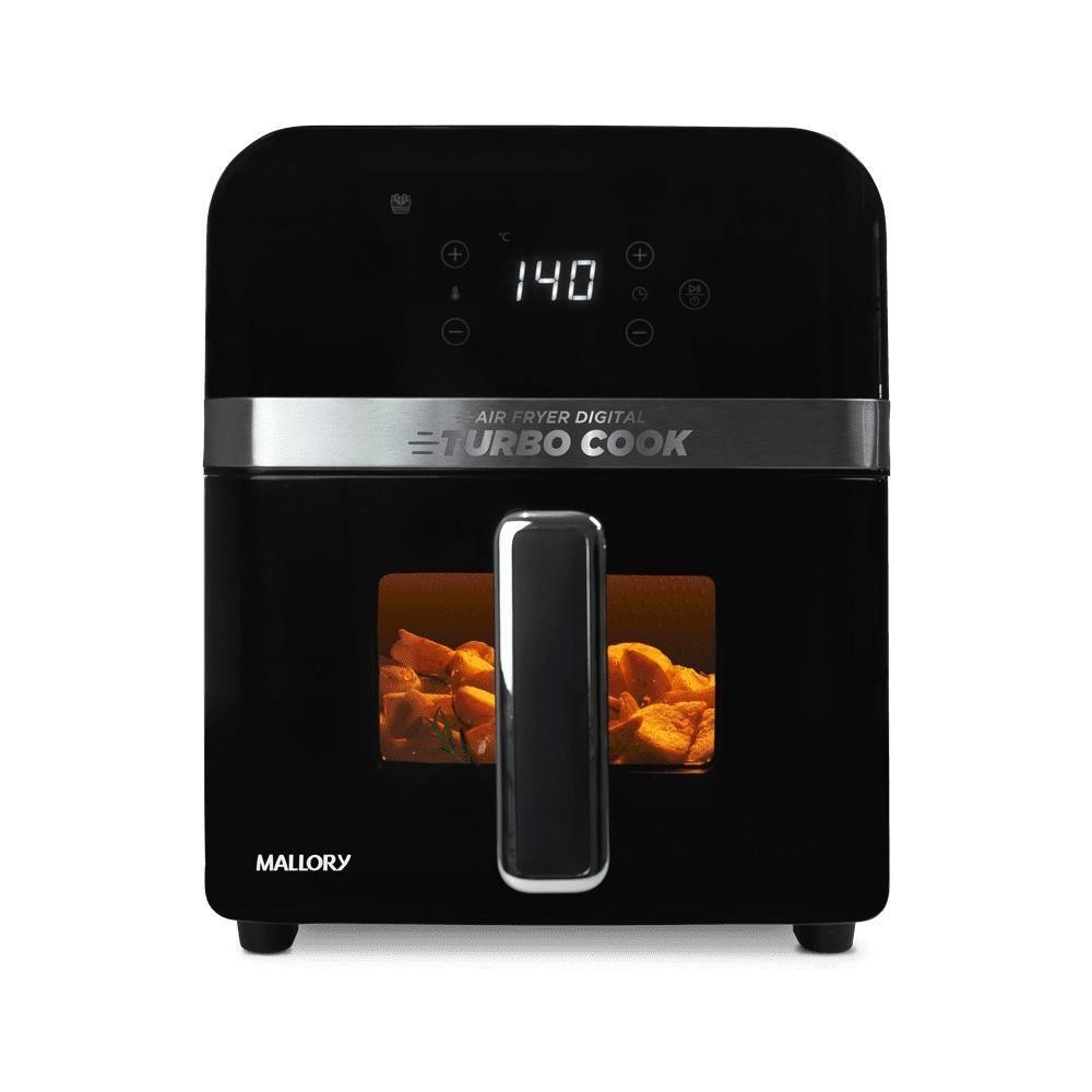 Fritadeira Elétrica Mallory 6 Litros Turbocook Preto 127v — Eletroportáteis
