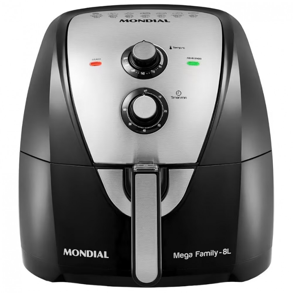 Fritadeira Elétrica Sem Óleo AFN80BI Air Fryer Mega Family 8 Litros — Cozinha e Utensílios