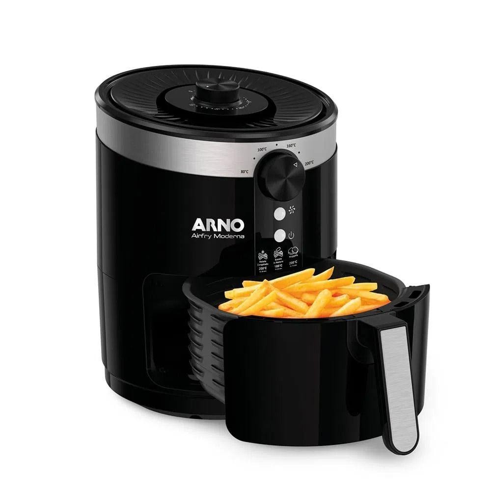 Fritadeira Elétrica sem Óleo Arno Moderna 3,5L Preta Pfry EY1208B1 — Eletroportáteis