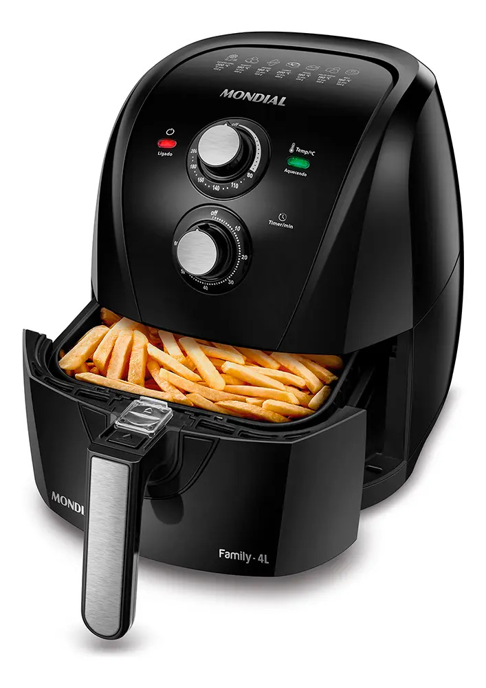 Fritadeira Sem Óleo Air Fryer 4L Mondial 1500W