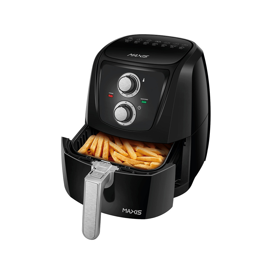 Fritadeira Sem Óleo Air Fryer Maxis Preta 60Hz