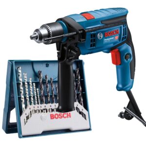 Furadeira de Impacto Gsb 13 RE Bosch 750W Jogo de Brocas