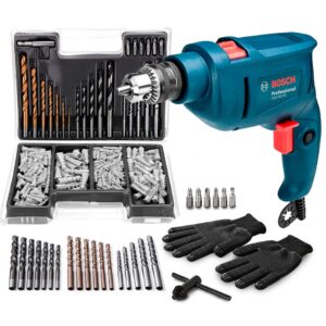 Furadeira De Impacto Gsb 450 RE Std Bosch 450w Kit Maleta Com 300 Pçs