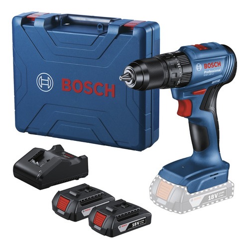 Furadeira de Impacto Parafusadeira Bosch Gsb 185 Li Maleta 2 Baterias