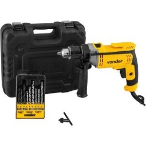 Furadeira Impacto 1 2 710W com Maleta e 9 Brocas Vonder