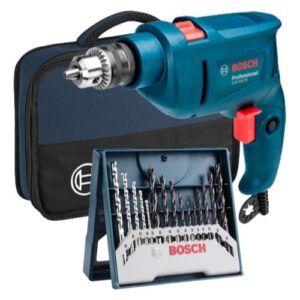 Furadeira Impacto Parafusadeira Bosch Gsb 450 RE 220v Kit 15 Brocas