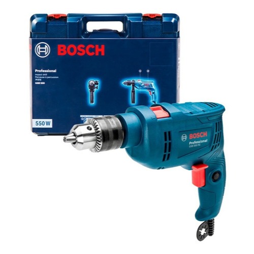 Furadeira Impacto Parafusadeira Bosch Gsb 550 RE 550w 110v Maleta