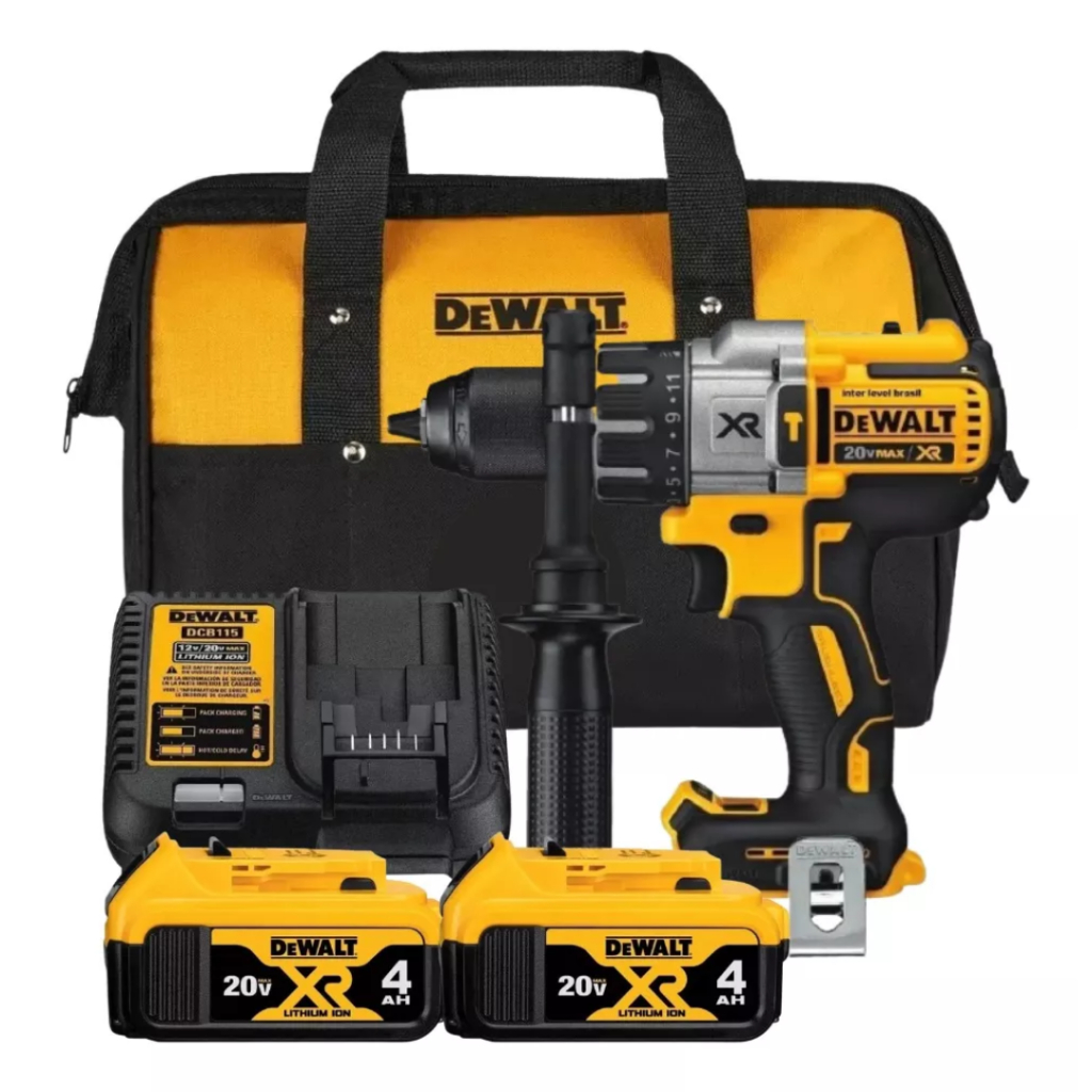 Furadeira Parafusadeira 2 Baterias 20v 4ah Dewalt Dcd996 Bivolt com