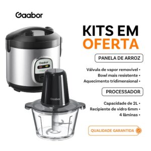 Gaabor 1L Rice Cooker RC20M Processador Multislice 2L