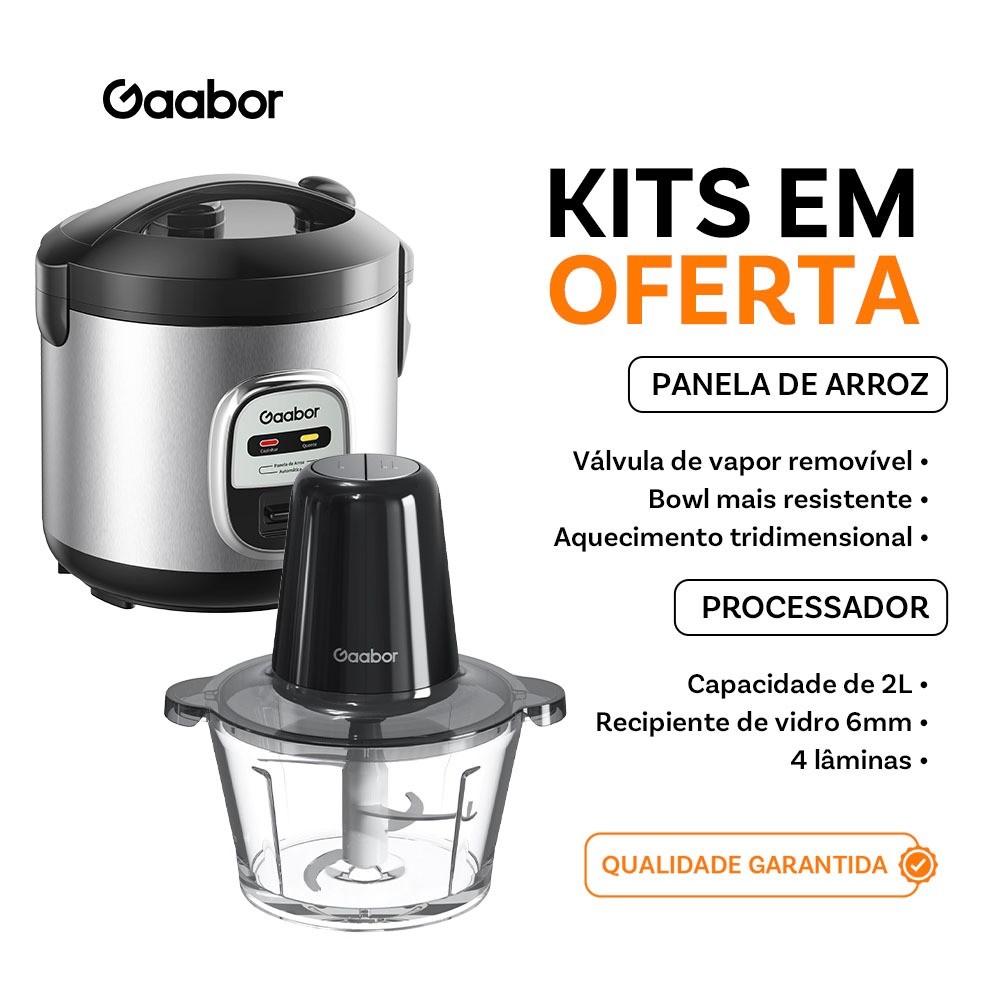 Gaabor 1L Rice Cooker RC20M Processador Multislice 2L