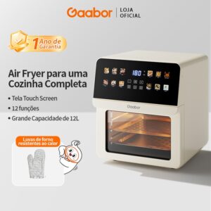 Gaabor Air Fryer 12L 1700W Janela Inteligente Touch Screen
