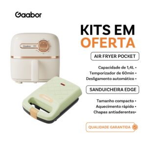 Gaabor Air Fryer 1,4L AF20M Acessórios Cozinha Prática e Econômica