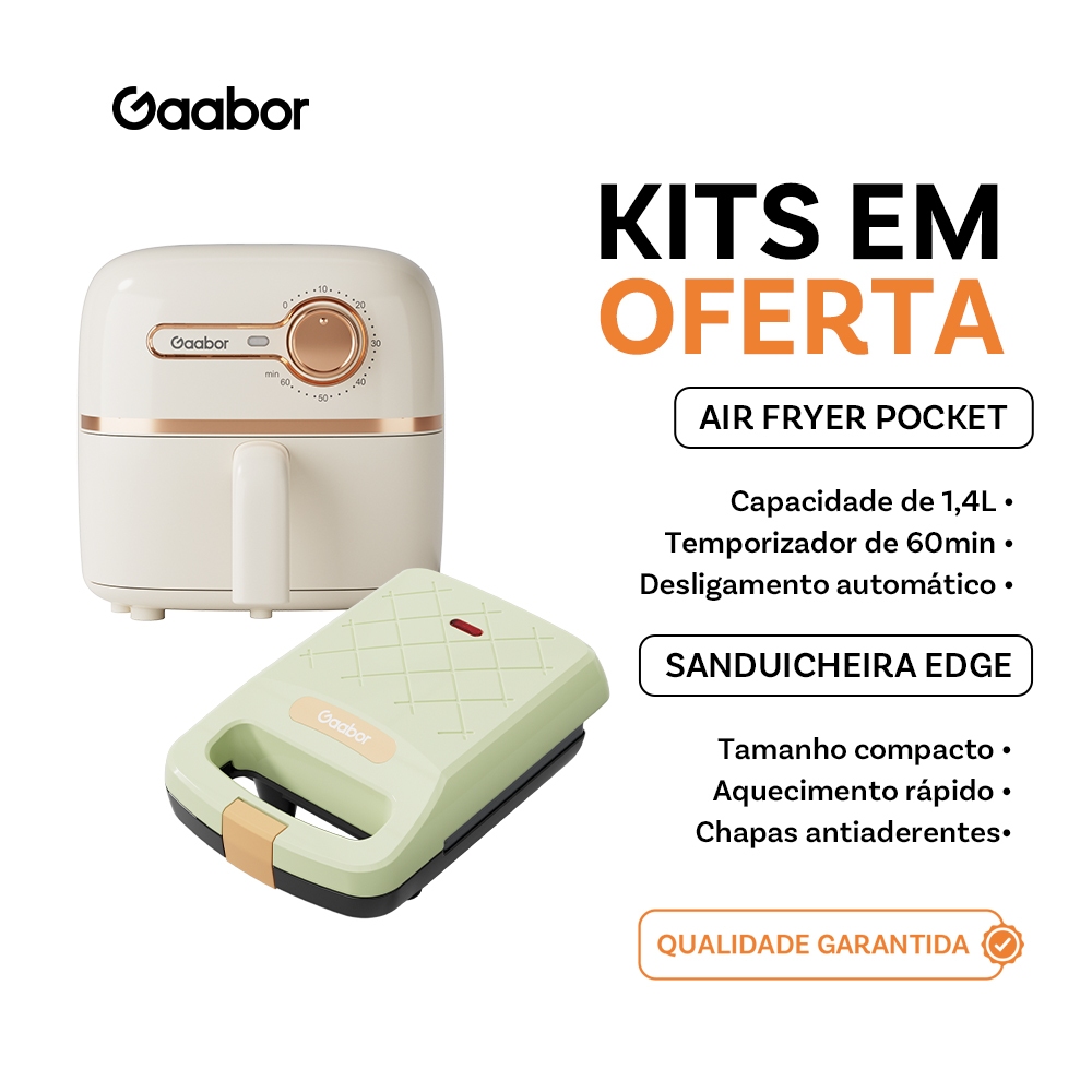 Gaabor Air Fryer 1,4L AF20M Acessórios Cozinha Prática e Econômica