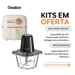 Gaabor Fritadeira Air Fryer 1,4 Litros Eletrodomésticos de cozinha