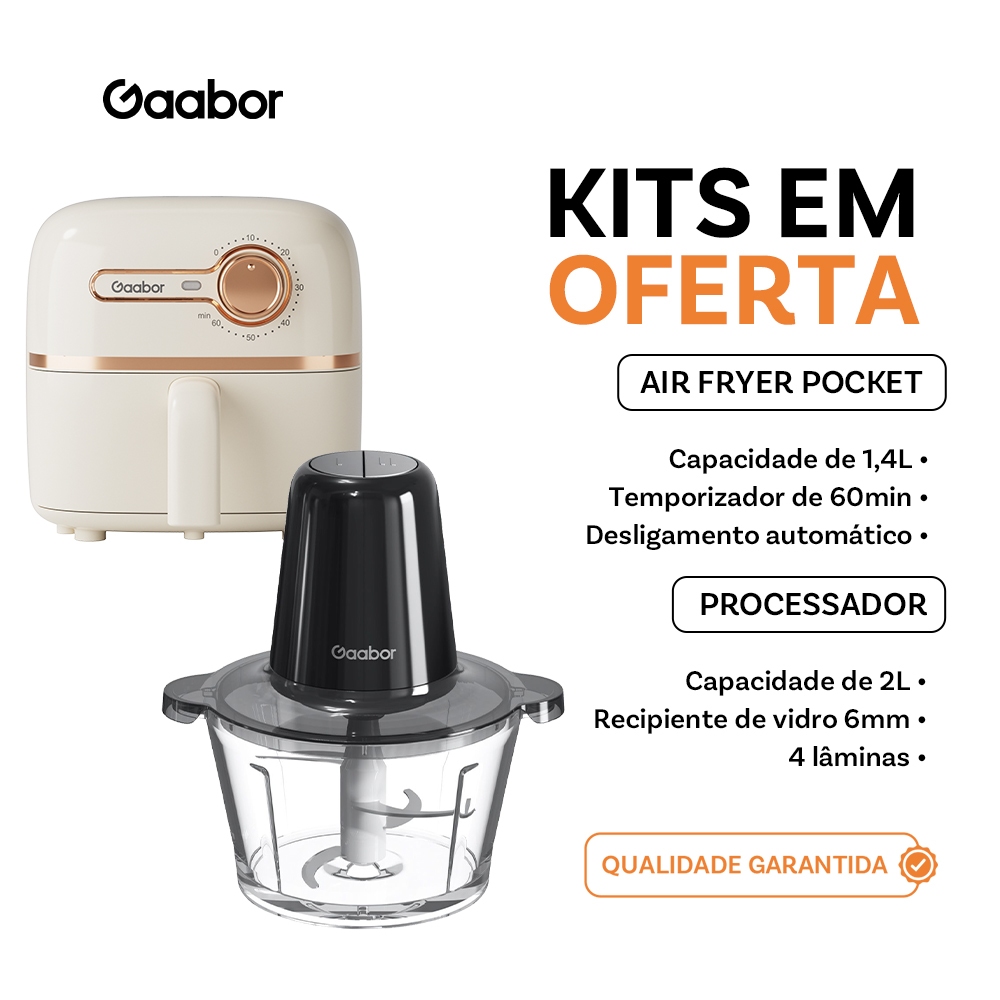 Gaabor Fritadeira Air Fryer 1,4 Litros Eletrodomésticos de cozinha