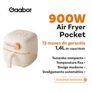 Gaabor fritadeira air fryer 1,4 litros Pequeno e conveniente forma de