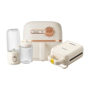 Gaabor Kit de Cozinha Portátil 3 em 1 com Air Fryer, Sanduicheira e