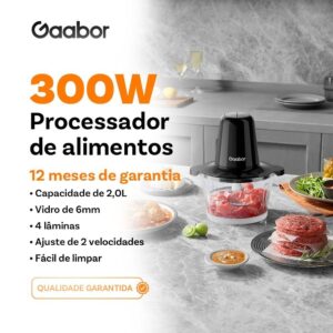 Gaabor Processador de Alimentos 127V 300W 2L Rapido Para Cozinha — Eletroportáteis