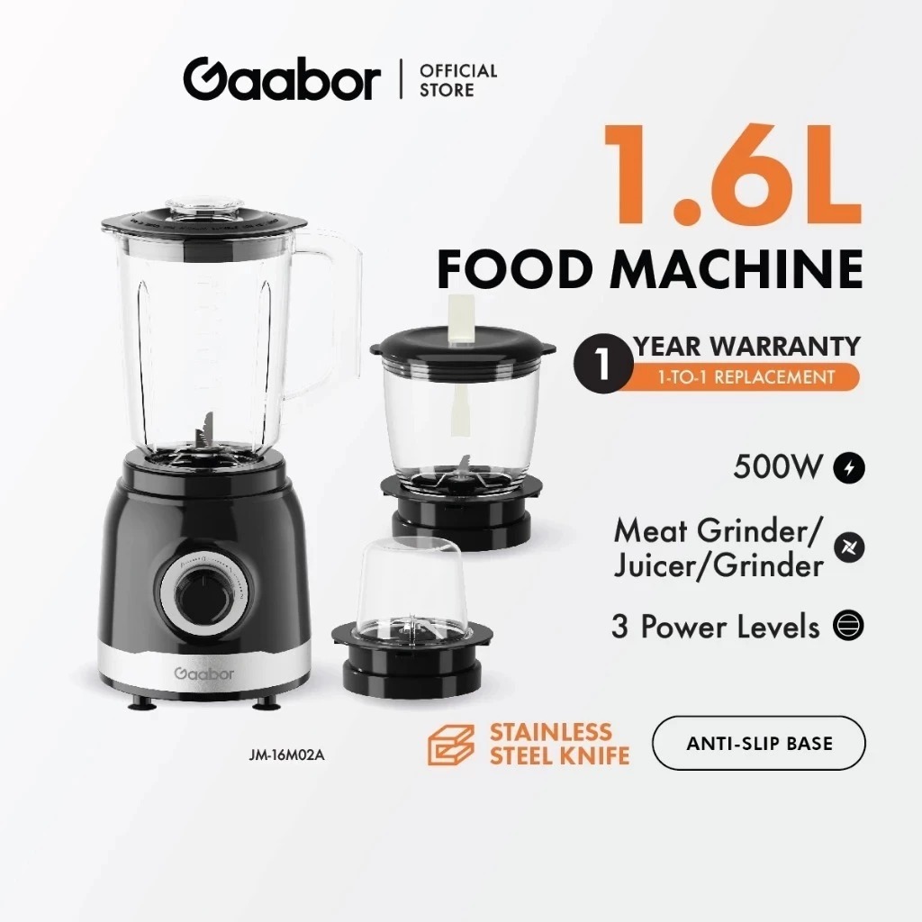 Gaabor Processador de Alimentos 1,6L 500W Inclui Moedor de Carne — Informática