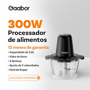 Gaabor Processador de Alimentos 220V 300W 2L Rapido Para Cozinha — Informática