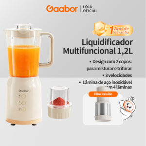 Gaabor Processador Multifuncional 3 em 1 Tritura Moedor Suco 400W