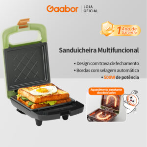 Gaabor Sanduicheira Automática 2 Min Selagem Perfeita Antiaderente