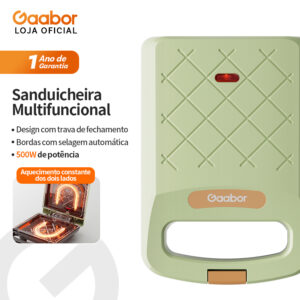Gaabor Sanduicheira Automática Dupla Face Teflon 2 Min Pronta Entrega