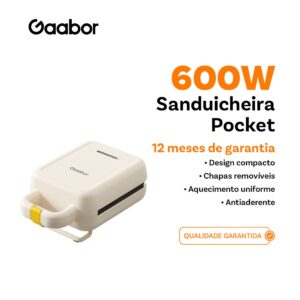 Gaabor Sanduicheira Grill Antiaderente com Aquecimento em Temperatura