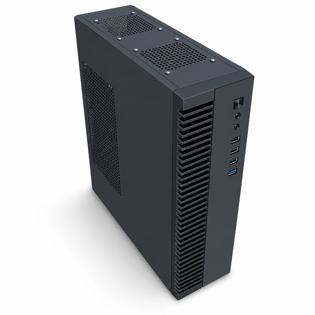 Gabinete Compacto Slim com Fonte Tfx 200W USB 3.0 para PC Itx SSD HDD