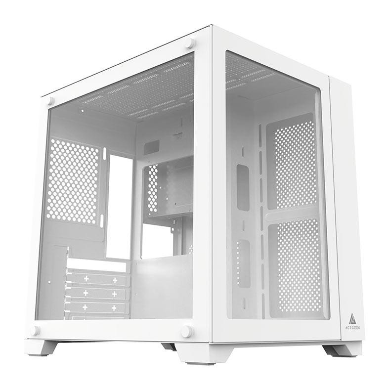 Gabinete Gamer Acegeek Aquarium M345, Mid-Tower, Lateral de Vidro
