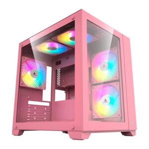 Gabinete Gamer Acegeek Aquarium M345, Mid-Tower, Lateral de Vidro