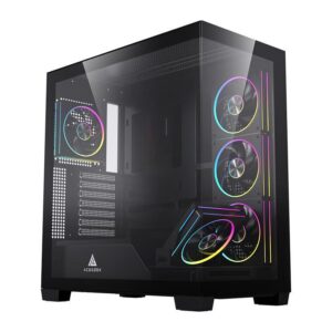 Gabinete Gamer Acegeek Nebula, Argb, Mid-Tower, Lateral de Vidro, Com
