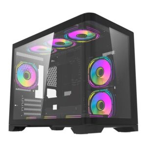 Gabinete Gamer Aigo Darkflash Arc1, Mid-Tower, Lateral De Vidro, Preto